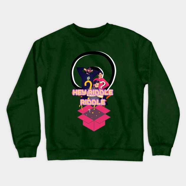 Hey Riddle Riddle Crewneck Sweatshirt by FASHION GRAVEYARD